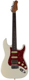 Suhr Select Classic S HSS Guitar, Roasted Neck, Olympic White, Tortoise Shell