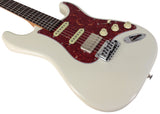 Suhr Select Classic S HSS Guitar, Roasted Neck, Olympic White, Tortoise Shell