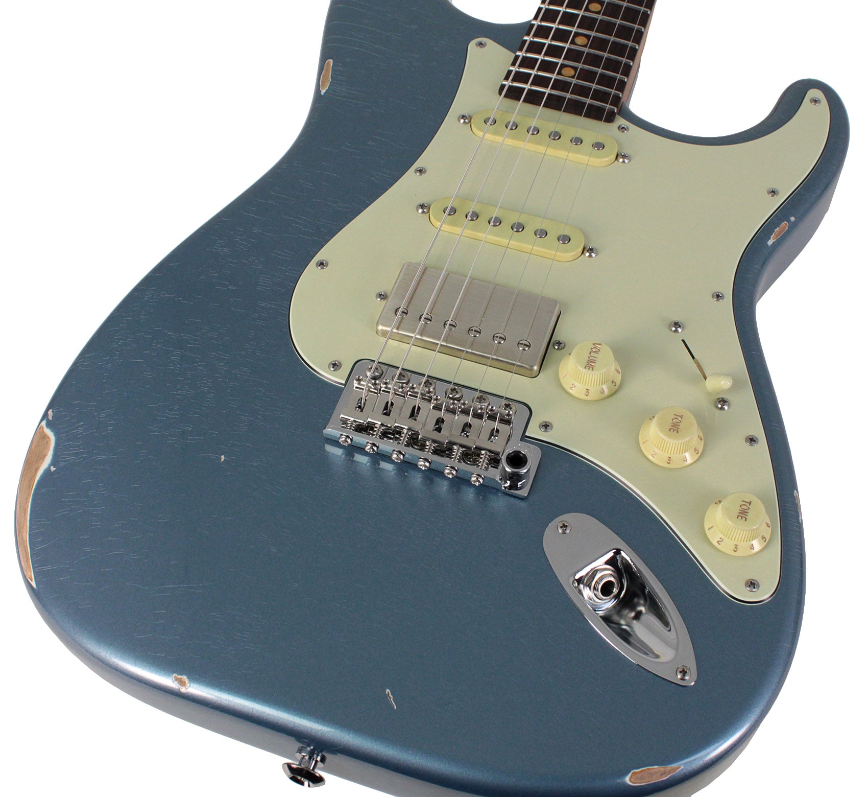 楽器 Suhr Guitars 2019 J Select Series Classic Antique Roasted SSS Suhr Select Classic S Antique HSS Guitar, Roasted Neck, Ice Blue