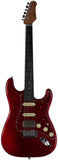 Suhr Select Classic S HSS Guitar, Roasted Neck, Candy Apple Red Metallic, Tortoise Shell