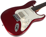 Suhr Select Classic S HSS Guitar, Roasted Neck, Candy Apple Red Metallic, Parchment