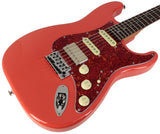 Suhr Select Classic S HSS Guitar, Roasted Neck, Fiesta Red, Tortoise Shell