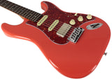 Suhr Select Classic S HSS Guitar, Roasted Neck, Fiesta Red, Tortoise Shell