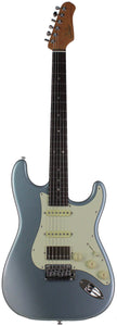 Suhr Select Classic S HSS Guitar, Roasted Neck, Ice Blue Metallic, Aged Green