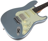 Suhr Select Classic S HSS Guitar, Roasted Neck, Ice Blue Metallic, Aged Green