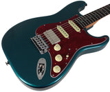 Suhr Select Classic S HSS Guitar, Roasted Neck, Ocean Turquoise Metallic, Tortoise Shell