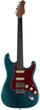 Suhr Select Classic S HSS Guitar, Roasted Neck, Ocean Turquoise Metallic, Tortoise Shell