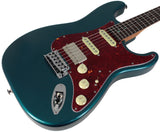 Suhr Select Classic S HSS Guitar, Roasted Neck, Ocean Turquoise Metallic, Tortoise Shell