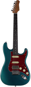 Suhr Select Classic S HSS Guitar, Roasted Neck, Ocean Turquoise Metallic, Tortoise Shell