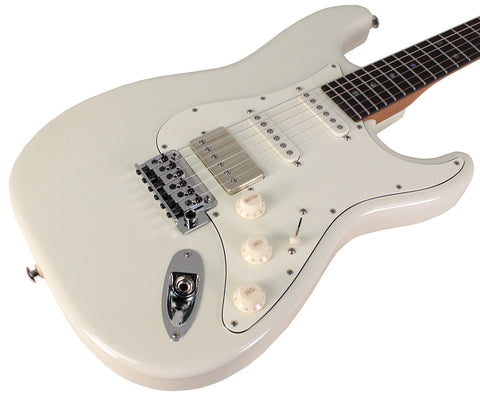 Suhr Select Classic S HSS Guitar, Roasted Neck, Olympic White, Parchment