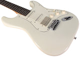 Suhr Select Classic S HSS Guitar, Roasted Neck, Olympic White, Parchment
