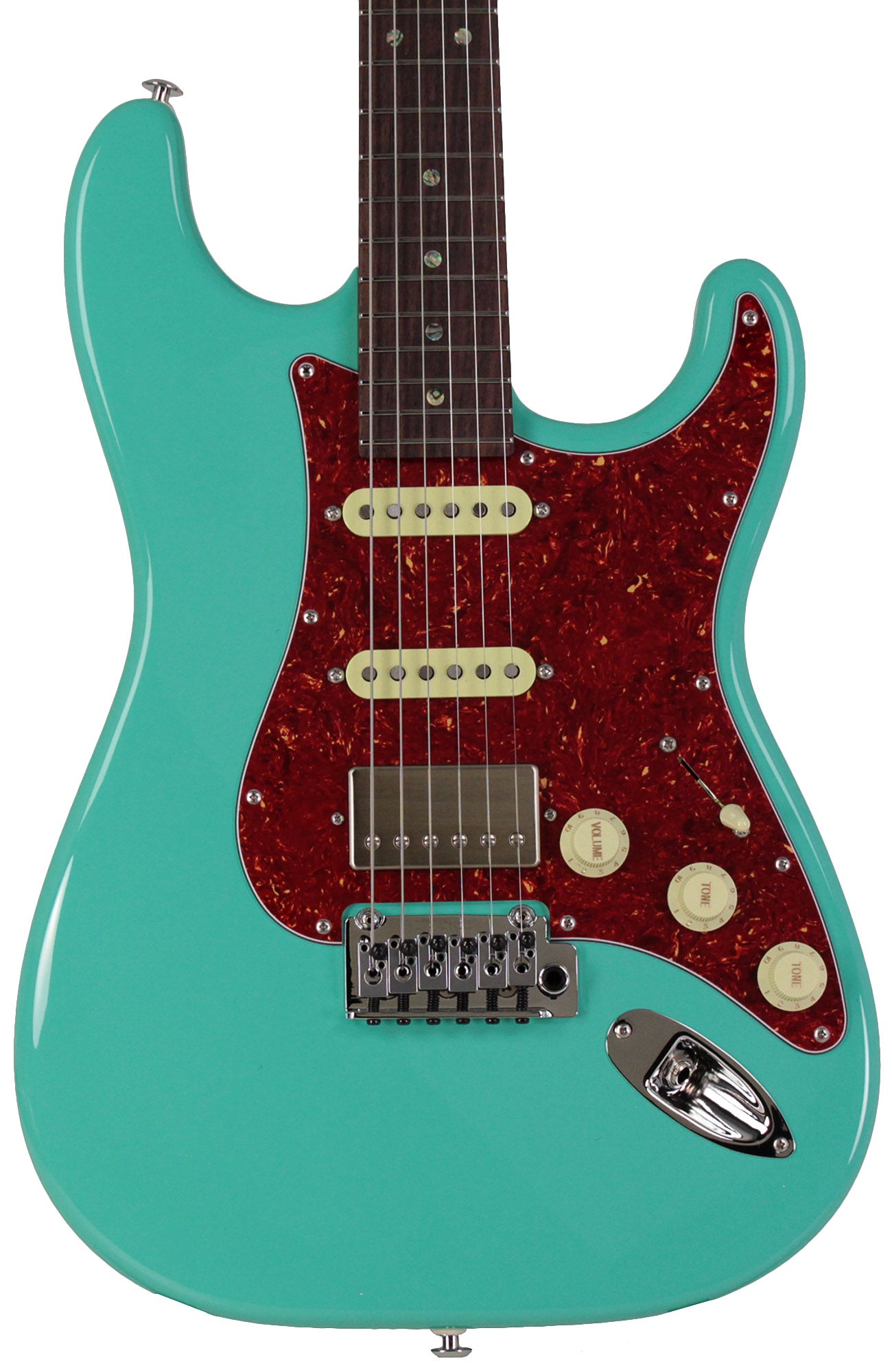 Suhr Select Classic S HSS Guitar, Roasted Neck, Seafoam Green