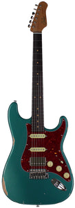Suhr Select Classic S Antique HSS Guitar, Roasted Neck, Sherwood Green Metallic, Tortoise Shell