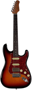 Suhr Select Classic S HSS Guitar, Roasted Neck, 3-Tone Burst, Tortoise Shell