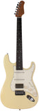 Suhr Select Classic S HSS Guitar, Roasted Neck, Vintage White, Parchment