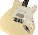 Suhr Select Classic S HSS Guitar, Roasted Neck, Vintage White, Parchment
