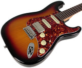 Suhr Select Classic S HSS Guitar, Roasted Neck, 3-Tone Burst, Tortoise Shell