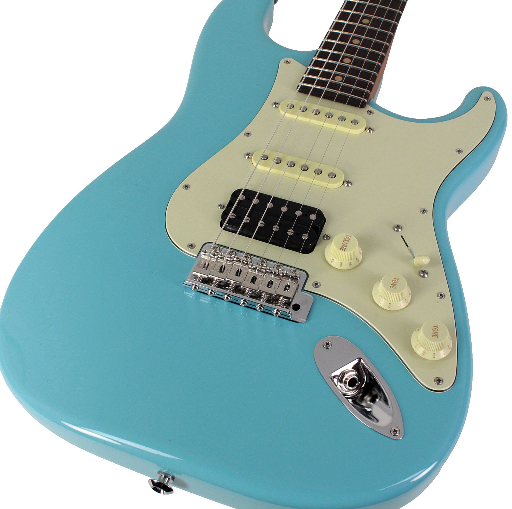 Suhr Classic S Vintage Limited Guitar, Daphne Blue | Humbucker Music