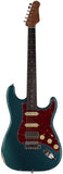 Suhr Select Classic S Antique HSS Guitar, Roasted Neck, Ocean Turquoise Metallic, Tortoise Shell