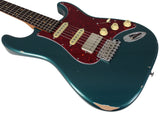 Suhr Select Classic S Antique HSS Guitar, Roasted Neck, Ocean Turquoise Metallic, Tortoise Shell