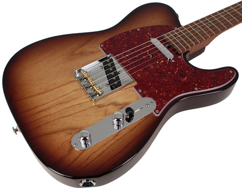 Suhr Select Classic T Roasted, Flamed, Swamp Ash, Brown Burst