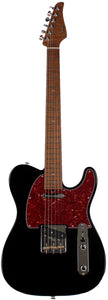 Suhr Select Classic T Roasted, Flamed, Swamp Ash, Black