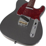 Suhr Select Classic T Roasted, Flamed, Swamp Ash, Charcoal Metallic, Rosewood