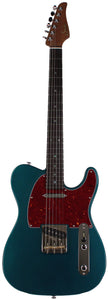 Suhr Select Classic T Roasted, Flamed, Swamp Ash, Ocean Turquoise Metallic, Rosewood