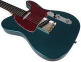 Suhr Select Classic T Roasted, Flamed, Swamp Ash, Ocean Turquoise Metallic, Rosewood - Humbucker Music