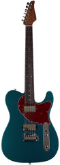 Suhr Select Classic T HH Guitar, Roasted Flamed Neck, Ocean Turquoise Metallic, Rosewood