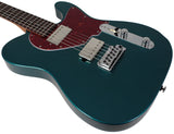Suhr Select Classic T HH Guitar, Roasted Flamed Neck, Ocean Turquoise Metallic, Rosewood - Humbucker Music