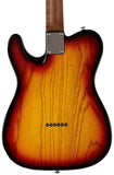 Suhr Select Classic T Roasted, Flamed, Swamp Ash, 3-Tone Burst, Aged Green