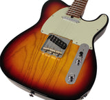 Suhr Select Classic T Roasted, Flamed, Swamp Ash, 3-Tone Burst, Aged Green