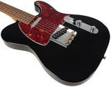 Suhr Select Classic T Roasted, Flamed, Swamp Ash, Black, Hardshell