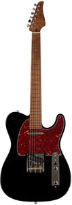 Suhr Select Classic T Roasted, Flamed, Swamp Ash, Black