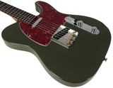Suhr Select Classic T Roasted, Flamed, Swamp Ash, Dark Forest Green, Rosewood