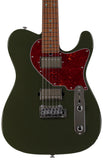Suhr Select Classic T HH Guitar, Roasted Flamed Neck, Dark Forest Green