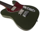 Suhr Select Classic T HH Guitar, Roasted Flamed Neck, Dark Forest Green, Rosewood