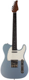 Suhr Select Classic T Roasted, Flamed, Swamp Ash, Ice Blue Metallic, Rosewood