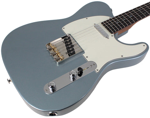 Suhr Select Classic T Roasted, Flamed, Swamp Ash, Ice Blue Metallic, Rosewood - Humbucker Music