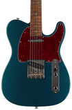 Suhr Select Classic T Roasted, Flamed, Swamp Ash, Ocean Turquoise Metallic, Maple