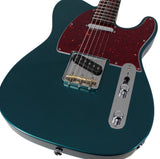 Suhr Select Classic T Roasted, Flamed, Swamp Ash, Ocean Turquoise Metallic, Rosewood