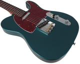 Suhr Select Classic T Roasted, Flamed, Swamp Ash, Ocean Turquoise Metallic, Rosewood