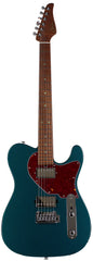 Suhr Select Classic T HH Guitar, Roasted Flamed Neck, Ocean Turquoise Metallic