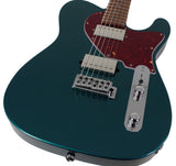 Suhr Select Classic T HH Guitar, Roasted Flamed Neck, Ocean Turquoise Metallic