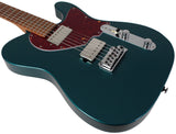 Suhr Select Classic T HH Guitar, Roasted Flamed Neck, Ocean Turquoise Metallic