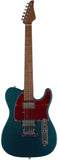 Suhr Select Classic T HH Guitar, Roasted Flamed Neck, Ocean Turquoise Metallic