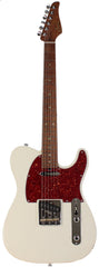 Suhr Select Classic T Roasted, Flamed, Swamp Ash, Olympic White