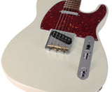 Suhr Select Classic T Roasted, Flamed, Swamp Ash, Olympic White