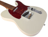 Suhr Select Classic T Roasted, Flamed, Swamp Ash, Olympic White